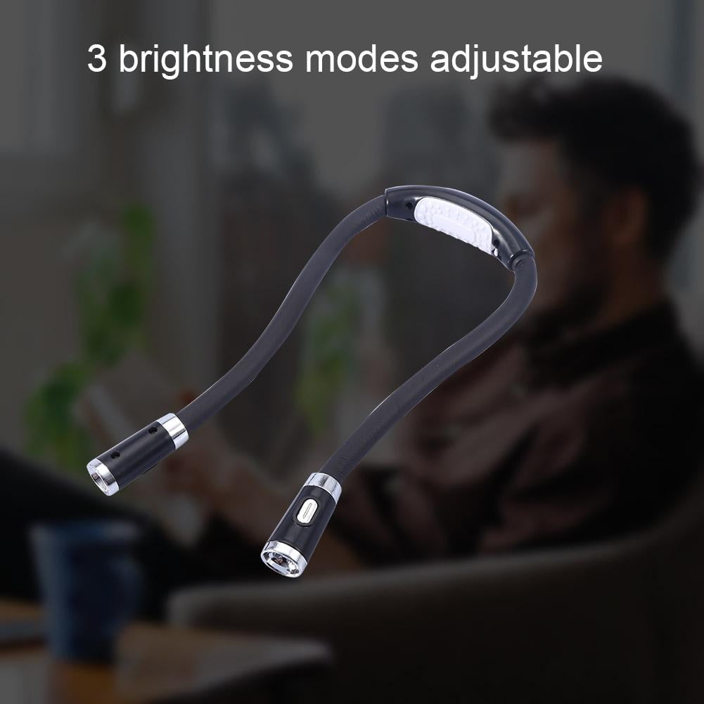 Flexible Neck Light - LED Hands-Free Lamp For Reading, Knitting, 3 Brightness Modes, Bendable