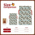 thumbnail image 3 of Fuzoiu Transport Train Print Christmas Gift Bag,Burlap Gift Bag with Drawstring Closure & Hang Tag,Perfect for Holidays, Birthdays, and Special Occasions-Small, 3 of 7