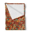 thumbnail image 2 of Vintage Soft Flannel Fleece Throw Blanket, Abstract Composition with Colorful Geometric Shapes Mosaic Style Retro Squares, Cozy Plush for Indoor and Outdoor Use, 60" x 80", Multicolor, by Ambesonne, 2 of 5