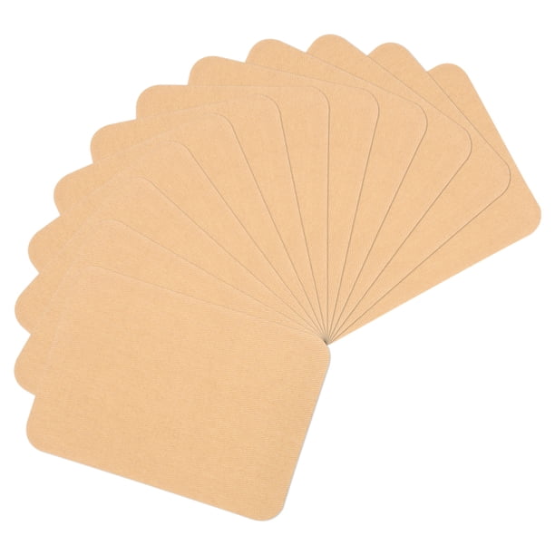 Uxcell 12Pcs parches de planchar para reparación de ropa 3"x4-1/4" parche de tela de algodón para decorar ropa y pantalones caqui