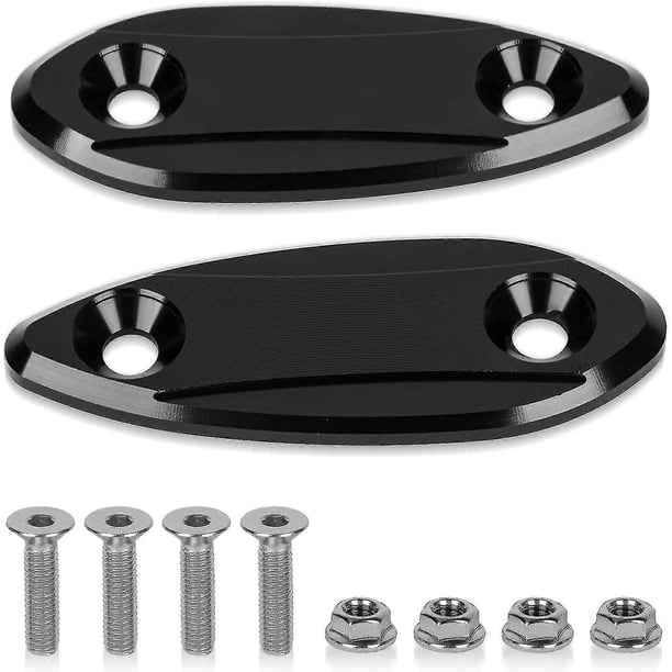 psler Motorcycle Rearview Mirror Bases compatible Yamaha R6 and compatible Kawasaki ZX6R ZX25R NINJA 650 400 250 300 250sl, Side Mirror Wind Wings Dec