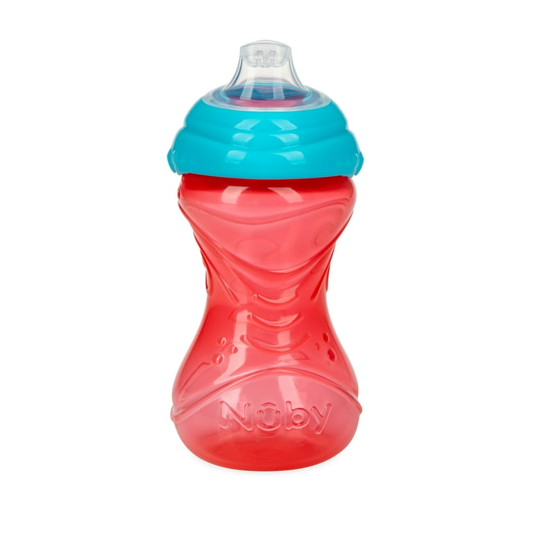 Nuby No-Spill Easy Grip Soft Spout Sippy Cup, 10 fl oz, 3 Count -  Walmart.com