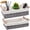 Gray, variant on Tripumer 2Pack Handled Wicker Storage Basket (Brown), Stackable Woven Organizer for Bathroom, Living Room, Office, Kitchen