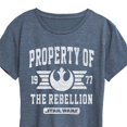 thumbnail image 3 of Star Wars - Property Of Rebellion - Women's Short Sleeve Classic Fit Tee, 3 of 5