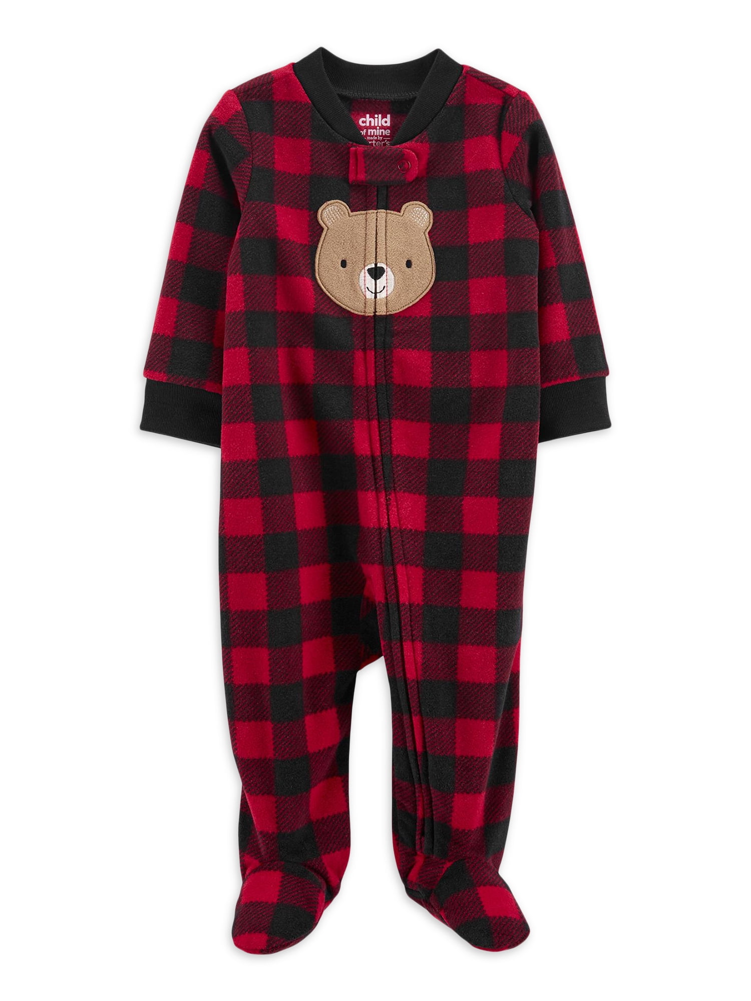 Carter's Child of Mine Baby Boys Sleep N Play Buffalo Check, Preemie-9 Months