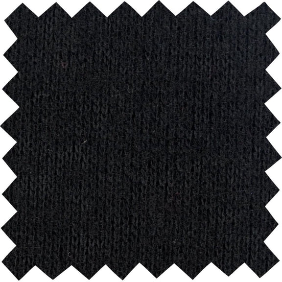 Hacci Sweater Knit Fabric – Faux Pashmina, Soft Stretch Sewing Fabric (BLACK, 1.5"x1.5"SampleOfFabric)
