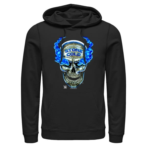 Mens WWE Stone Cold Smoke Skull Lightweight Hoodie