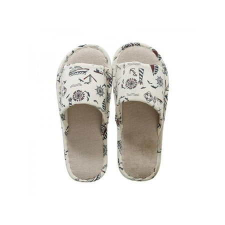 

Topumt Unisex Soft Cotton Linen Indoor Shoes