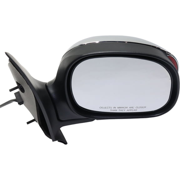MIRROR Compatible For 2001-2003 Ford F-150 Right Passenger Power Glass In-housing Signal Light Chrome