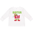 thumbnail image 3 of Inktastic Christmas Sister Elf Girls Long Sleeve Toddler T-Shirt, 3 of 5