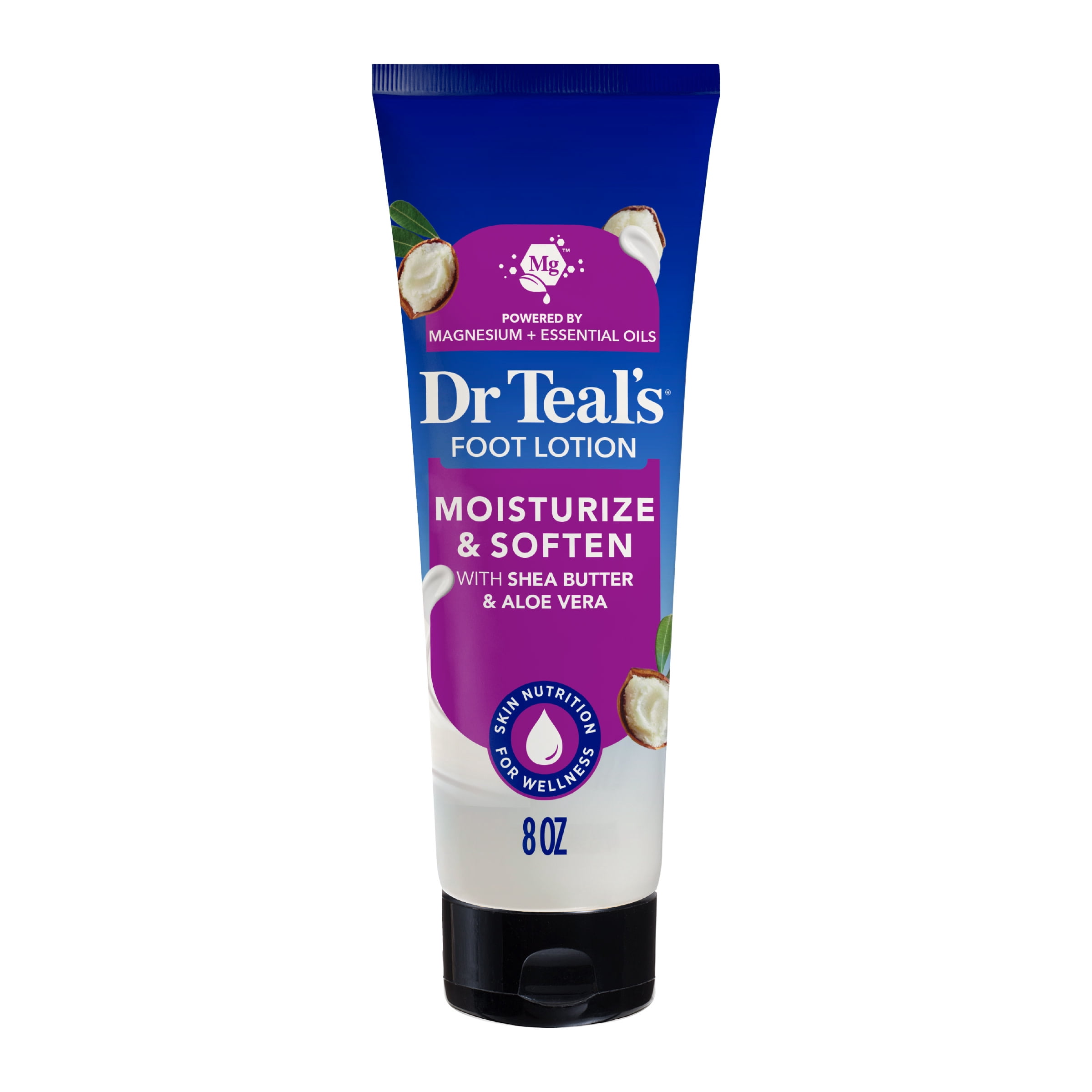 (2 pack) Dr Teal's Shea Enriched Foot Cream, 8 oz