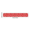 thumbnail image 2 of YIMWNYI Valentine's Day Table Flag, 14x72 Inches Romantic Heart Art Tablecloth for Wedding, Catering, Picnic, Kitchen, Holiday & Home Decor - Soft Polyester, Red, 2 of 6