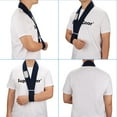 thumbnail image 6 of Arm Sling, Adjustable Collar and Cuff Sling Immobilizer Lightweight Neck Support Simple Arm Sling Breathable Medical Shoulder Support for Men Women, One Size Fits All, Black, 6 of 6