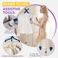 thumbnail image 3 of CONCETTA Vertical Steam Iron with Roller, 1.7 Liter Tank, 1 Hour of Continuous Steam, Adjustable Storage Lever, 4-Speed Control, White, 3 of 8