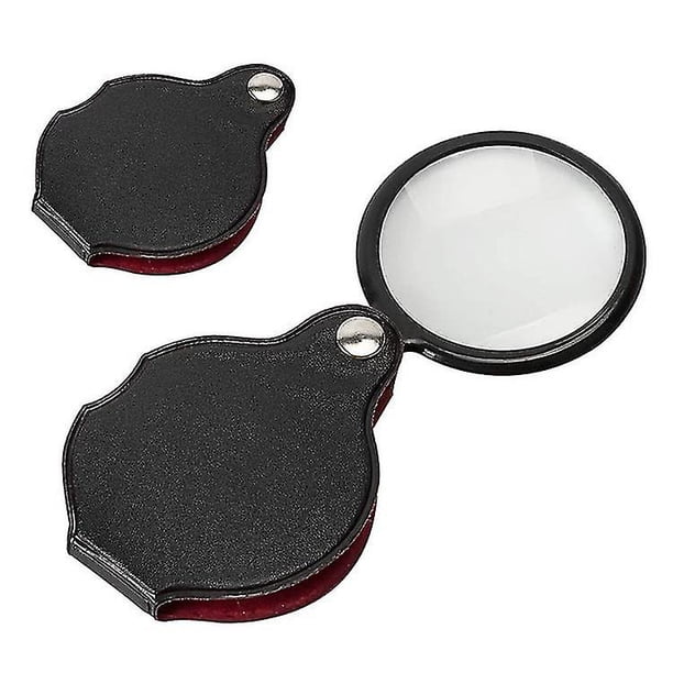 Mini lupa 8x lupa de bolsillo plegable portátil 50 mm lupa de lectura de joyería lupa Baobao