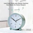 thumbnail image 2 of Small Alarm Clock with Night Light and Battery, 2 of 5