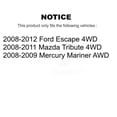thumbnail image 2 of Kugel Rear CV Axle Drive Shaft Complete Assembly Kit for Car Ford Escape Mazda Tribute Mercury Mariner - Left Right Side (Driver Passenger) KCV-100173, 2 of 11