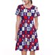 thumbnail image 1 of Easygdp golf para Vestido Transpirable de Mujer, Vestido Suelto de Manga Corta con Pliegues y Bolsillos para el Verano, 1 of 6