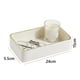 thumbnail image 4 of Bandeja Decorativa Tocador Vintage Cuero Alta La Sala Estar Entrada () Blanca, 4 of 9