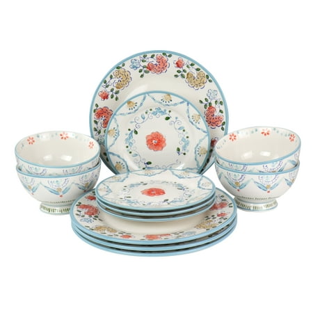 

12 Piece Stoneware Dinnerware Set