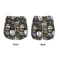 thumbnail image 5 of Lsque Ink Graffiti Owl Printed Women's Running Shorts with Liner Pockets,Elastic Quick Dry Workout Athletic Gym Yoga Shorts,Womens High Waist Shorts-XX-Large, 5 of 9