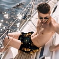 thumbnail image 2 of luoweisi Men's Beach Shorts Quick Dry Swim Trunks with Mesh Lining Retro Lantern M, 2 of 5
