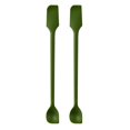thumbnail image 2 of Queroig Double-Ended Silicone Spatula Thin Jar Scraper Small Makeup Scrapers Mini Food-Grade Scraper & Spreader for Jams Baking Cooking, 2 of 7