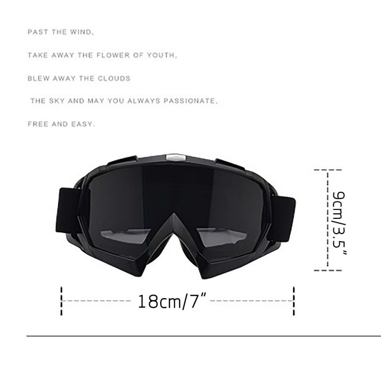 Weloille Dirt Bike Goggles Goggles Motocross for Adults Men Women Kids Atv Aki Helmet Riding Windproof Dirtbike Goggles