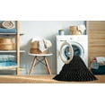 thumbnail image 2 of Ahgly Company Tapis Rond Lavable en Machine Intérieur Industriel Moderne Noir Aiguille Noir, 4 Pieds Rond, 2 of 7