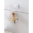 thumbnail image 1 of 1pc Rotatable ABS Hanging Storage Rack, Classic Black Kitchen Hanging Storage Rack For Home, 1 of 5