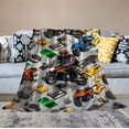 thumbnail image 2 of HENGT Dirt Bike Blanket Soft Cozy Motorcycle Blanket Motorcycle Gifts for Toddler Women Men Motorbike Extreme Sport Lover Gifts Motocross Rider Blanket for Couch Bed Outdoor for Kids/Child, 2 of 6