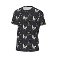 thumbnail image 6 of Wukai Cartoon Rooster Print Men's Short-Sleeved Mesh T-Shirt,Quick-Dry Short Sleeve Workout T-Shirt-6X-Large, 6 of 8