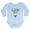 Sky Blue, variant on - I'd Rather Be Hunting With My Uncle Body Suit - Long Sleeve Cotton Baby Bodysuit