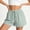 Light Blue high waisted striped shorts a1, variant on Cagogo Women's High Waisted Striped Drawstring Shorts Flowy Casual Loungewear Regular Fit Summer Beach Vacation Trousers Fashion Clothes, Sky Blue XL