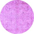 thumbnail image 1 of Ahgly Company Indoor Round Oriental Purple Traditional Area Rugs, 3' Round, 1 of 4