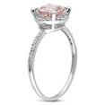 thumbnail image 3 of Everly Women's Morganite and Diamond 10K White Gold Engagement Ring, 3 of 6