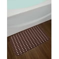 thumbnail image 2 of Geometric Bath Mat, Pattern of Rhombuses Illustration Repeating Lozenge Shapes, Plush Bathroom Decor Mat with Non Slip Backing, 29.5" X 17.5", Chestnut Brown and Cream, by Ambesonne, 2 of 2