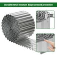 thumbnail image 3 of Corrugated Metal Garden Edging 6" x 20Ft, Landscape Edging Border for Lawn, Flower Bed, Garden Fence, Paver Edging (Silver), 3 of 7