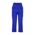 thumbnail image 5 of Girls Wide Leg Cargo Pants Size 10-12 Drawstring High Waist Sweat Pants Flap Pocket Hiking Trousers 9T, 5 of 6
