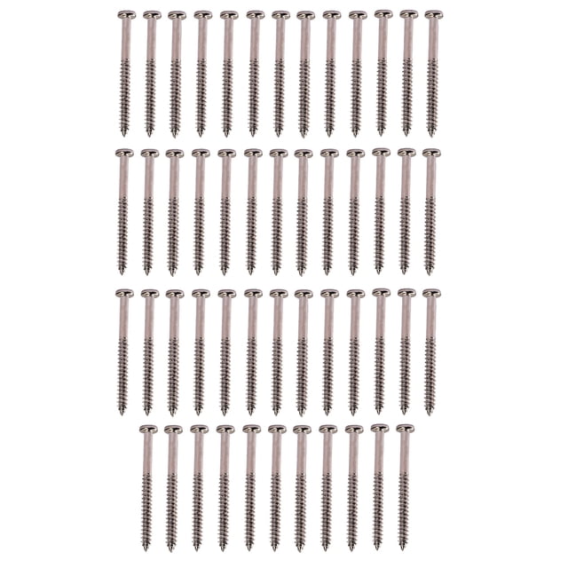 50 Pedazos Tornillo de Montaje Golpeadores Anillos Bass Guitarra Pickup P90 Sunnimix Tornillos de montaje de la pastilla de la guitarra