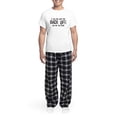 thumbnail image 5 of CafePress - If You Can Read This Back Off! Men's Light Pajamas - Men's Light Loose Fit Cotton Pajama Set, 5 of 7