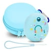 MGZNMTY Protective Hard Case and Silicone Cover Compatible with Tamagotchi Pix Electronic Virtual Pet Game Machine (Blue)