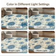 thumbnail image 7 of ODIKA 4'x6' Ultra-Soft Area Rug, Navy Blue Nautical Octopus Design Intricate Marine Motifs with Compass Details Washable, Bare feet friendly, Silk-Touch for Bedroom Home office, 7 of 7