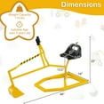 thumbnail image 3 of Gymax Pelle à Sable pour Enfants avec Commandes à Deux Mains Pelle Flexible Fonction Rotative à 360°, 3 of 10