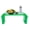 Green, variant on Set of 6 Kids Lap Desk Tray, Portable Activity Table, Plastic, Stackable for Drawing, Writing, Eating, Classroom, 19.69" L x 9.84" W x 7.09" H (Red, Blue, Yellow)