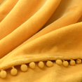 thumbnail image 2 of Manta de Franela - Manta cálida Suave y acogedora para sofá Cama y Silla, con Borde con Capucha, 50" x 60", Amarillo oso de fresa  Electrónica, 2 of 5