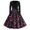 Navy, variant on Womens Gothic Dresses Long Sleeve Fall Vintage Prints Halloween Costumes | V-Neck Midi Dress, Renaissance Costume Womens, Fit and Flare, Medieval Dress, Witch Costume(Multicolor, M)
