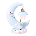 thumbnail image 2 of Luz de noche de , luz nocturna LED, regalo para niños y niñas, lámpara de noche, estatua de resina, estatuilla para mesita de noche, Azul, 2 of 8