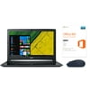 Acer Aspire 15.6'' Laptop with Microsoft Office and Mouse Value Bundle