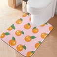 thumbnail image 2 of Yayeee Bath Rug for Bathroom Floor Non Slip Rectangle Fluffy Soft Absorbent Mat, 16"x24", Cute Oranges, 2 of 7